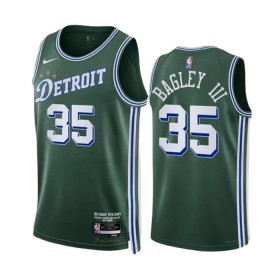 NBA Detroit Pistons Trikot Marvin Bagley III 35 Nike 2022-23 City Edition Grün Swingman - Herren